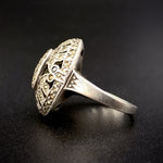 SOLD Vintage Silver & Marcasite Ring