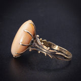 SOLD- Antique 14K & Yellow Opal Conversion Ring