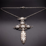 Antique Silver Cross Pendant & Chain