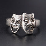 Koven Kreation Sterling Silver Comedy & Tragedy Replica Ring