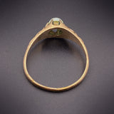 ANTIQUE 14K & Opal Belcher Setting Ring