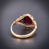 SOLD Antique 14K & Garnet Ring