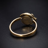 SOLD Antique English 22K, Garnet & Diamond Snake Ring