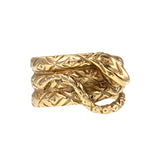 Sold Estate 18K Gold Snake Band Ring